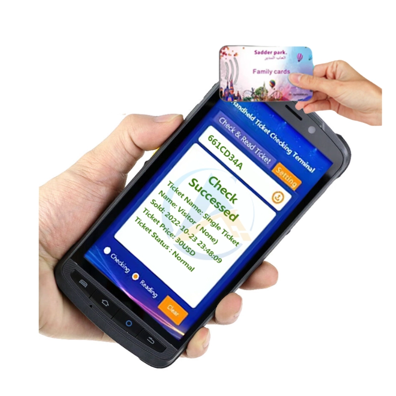 Integrated Printer RFID QR Code Scanner for Complete Park Ticketing and Access Control