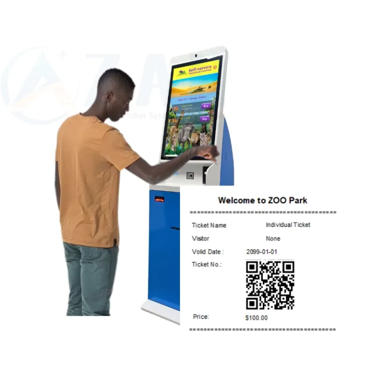 self-service ticketing kiosk